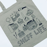 Sheff Life Screenprinted Tote Bag