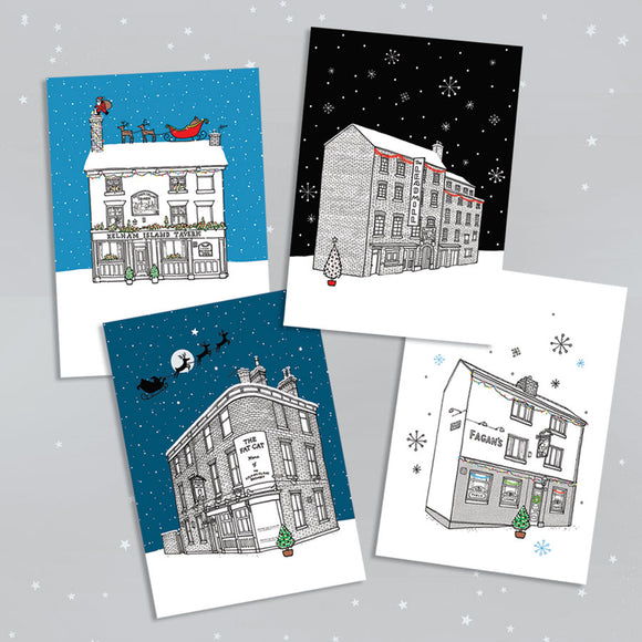 Sheffield Pubs Christmas Cards - Pack of 8