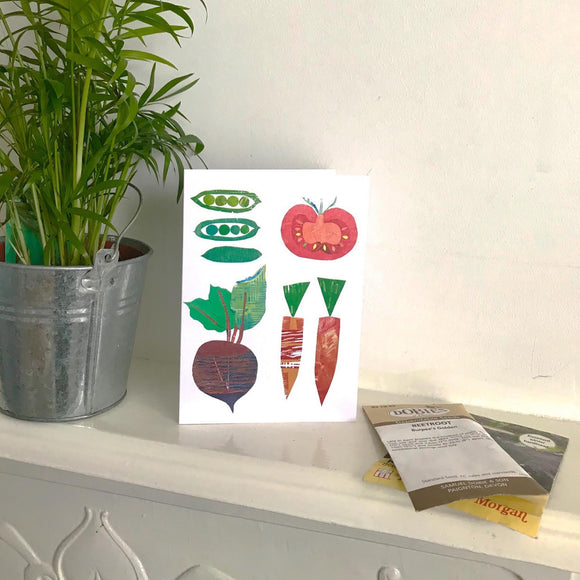 Garden Vegetables Greeting Card